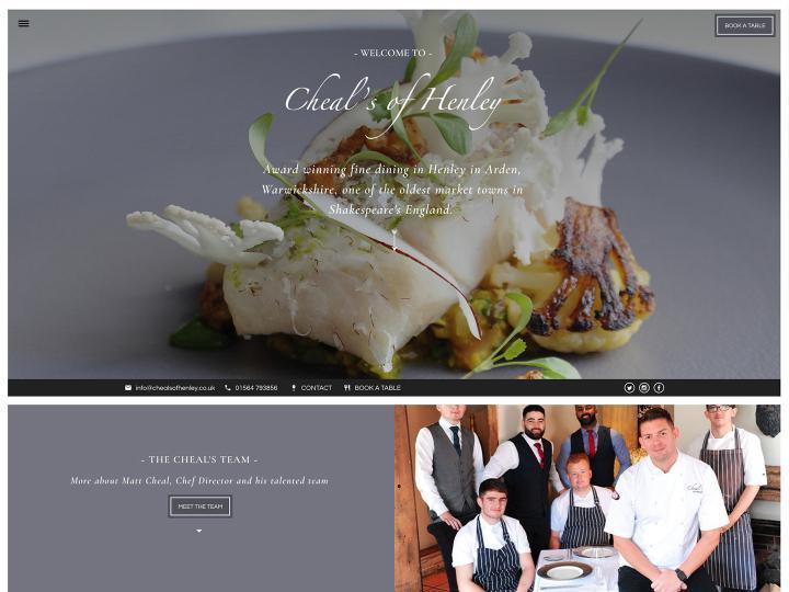 The Cheal's of Henley website created by it'seeze Twickenham
