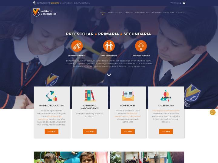The Instituto Vasconcelos website created by it'seeze Twickenham