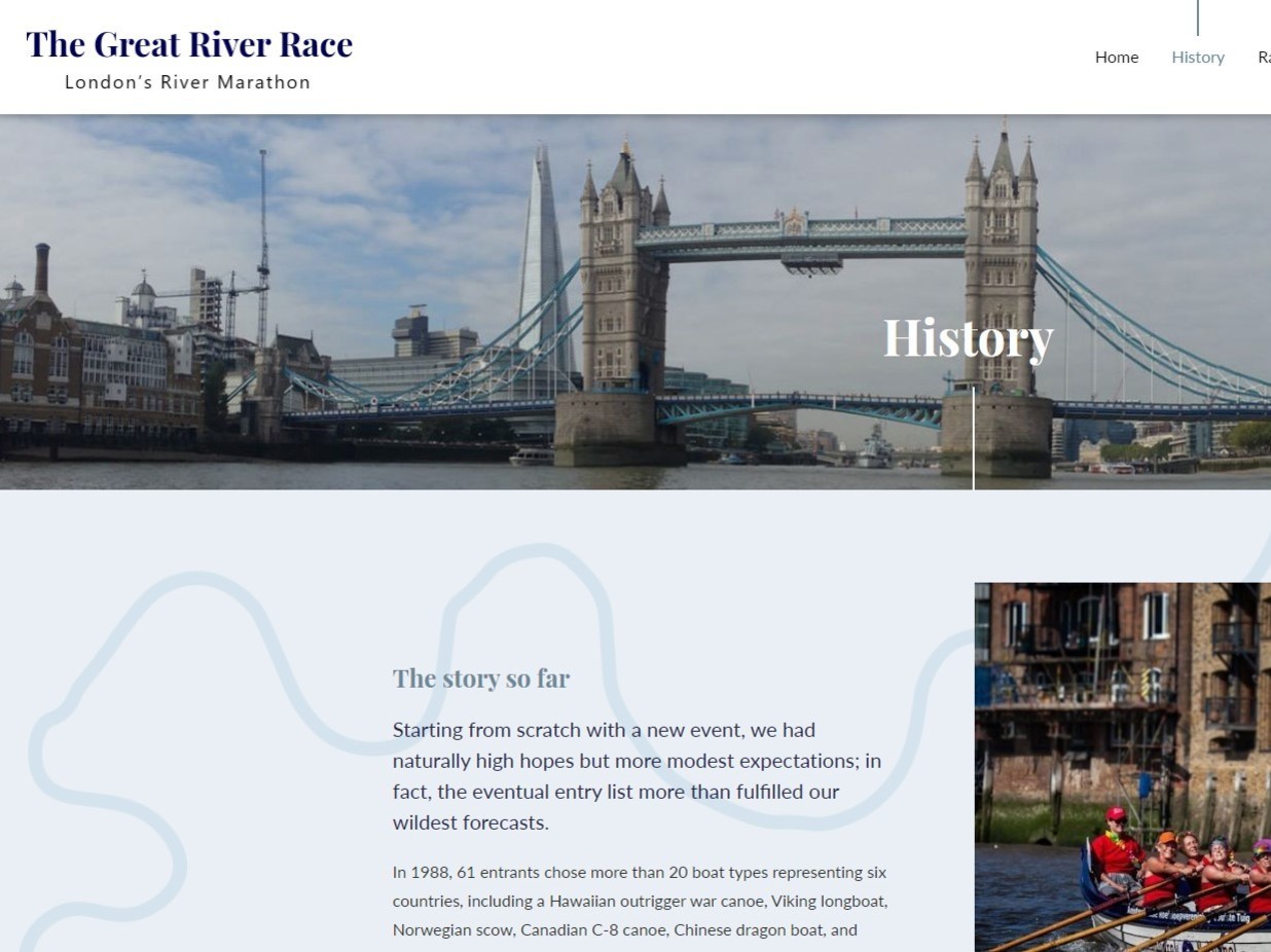Image of Great River Race Website